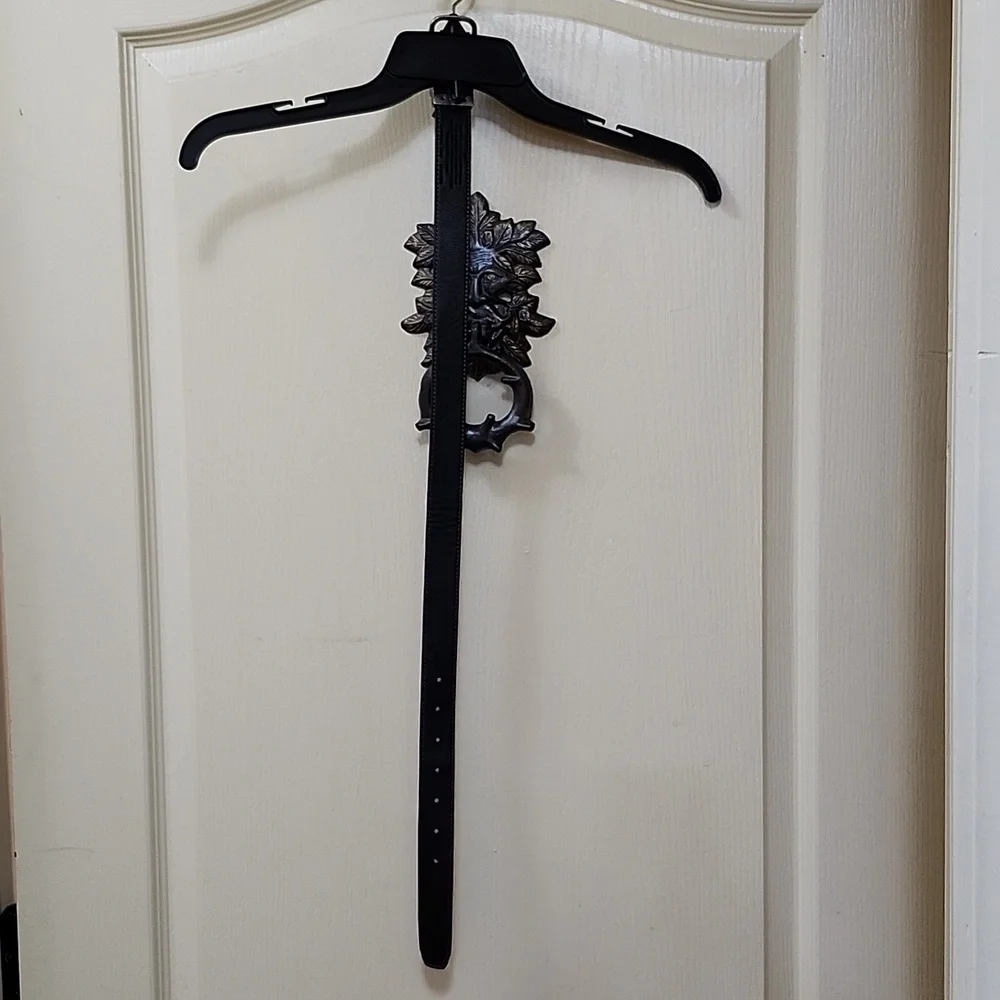 KID'S BLACK LEATHER LINED BELT